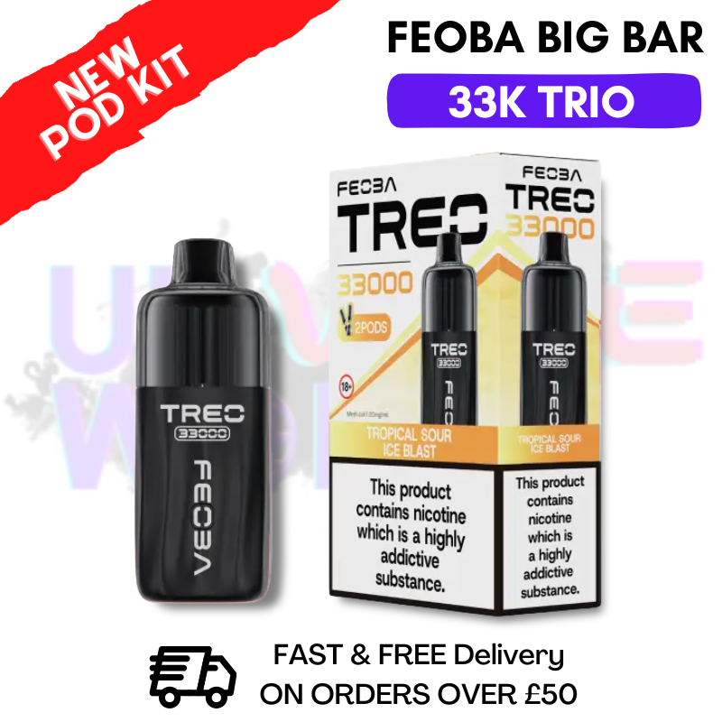 Tropical Sour ICE Blast Feoba Treo 33K Puff Pod Kit