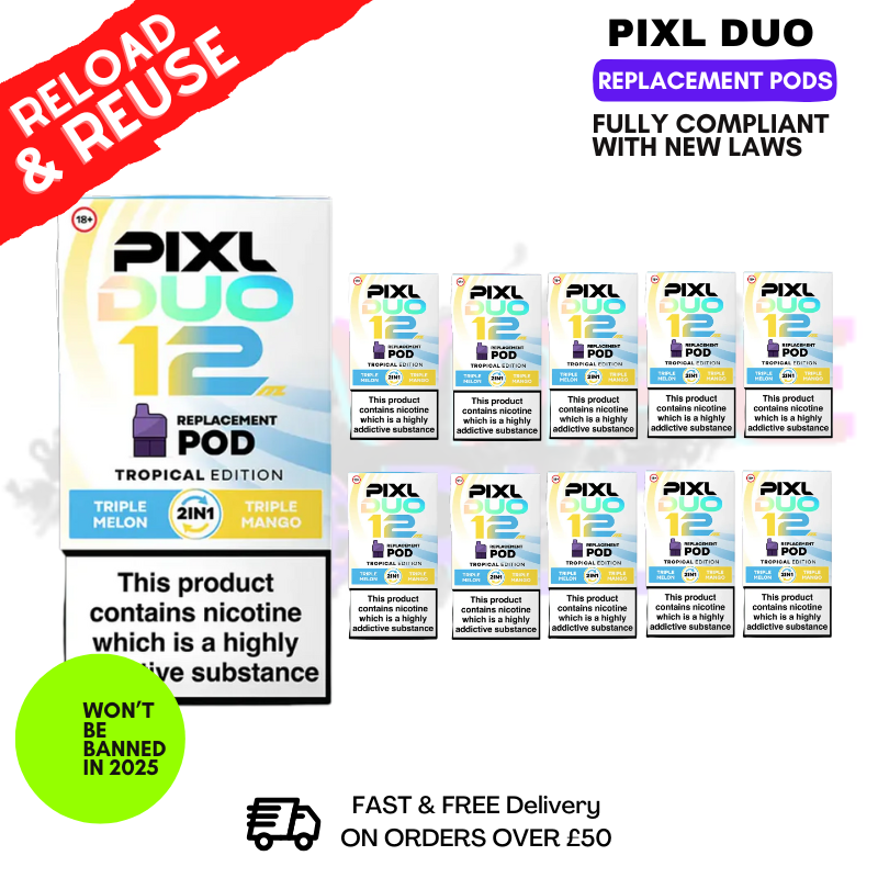 Tropical Edition Pixl Duo Replacement Pods - Box Of 10