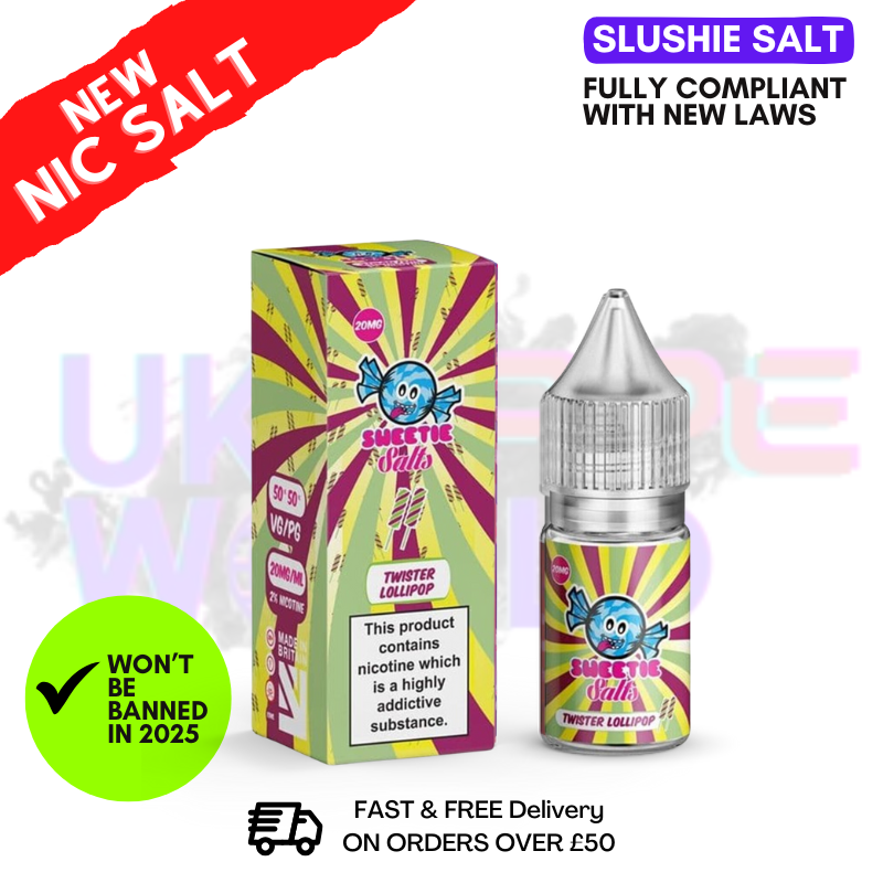 Buy Online Slushie Salts Twister Lollipop E Liquid - UK Vape World