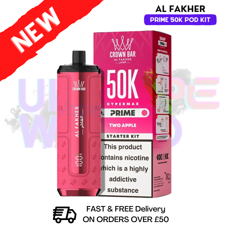 Al Fakher 50K HyperMax Prefilled Pod Kit - 2 For 25 Al Fakher 50K HyperMax Prefilled Pod Kit - 2 For 25