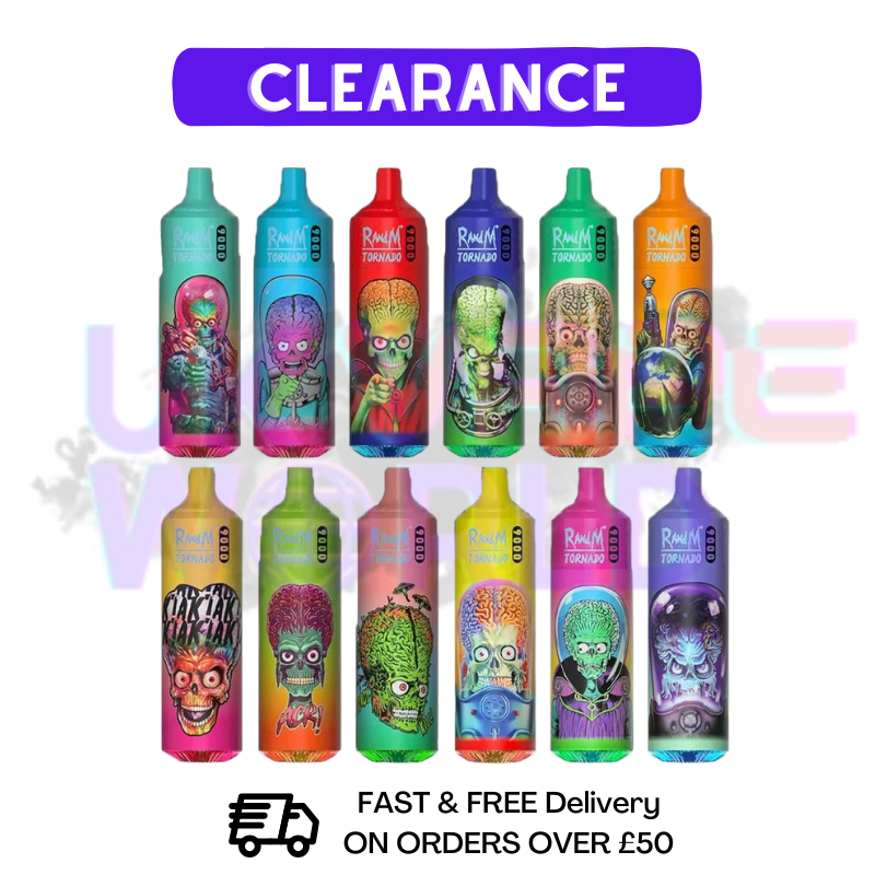 RandM 9K Puff (Clearance) BOX OF 10 - £39.99