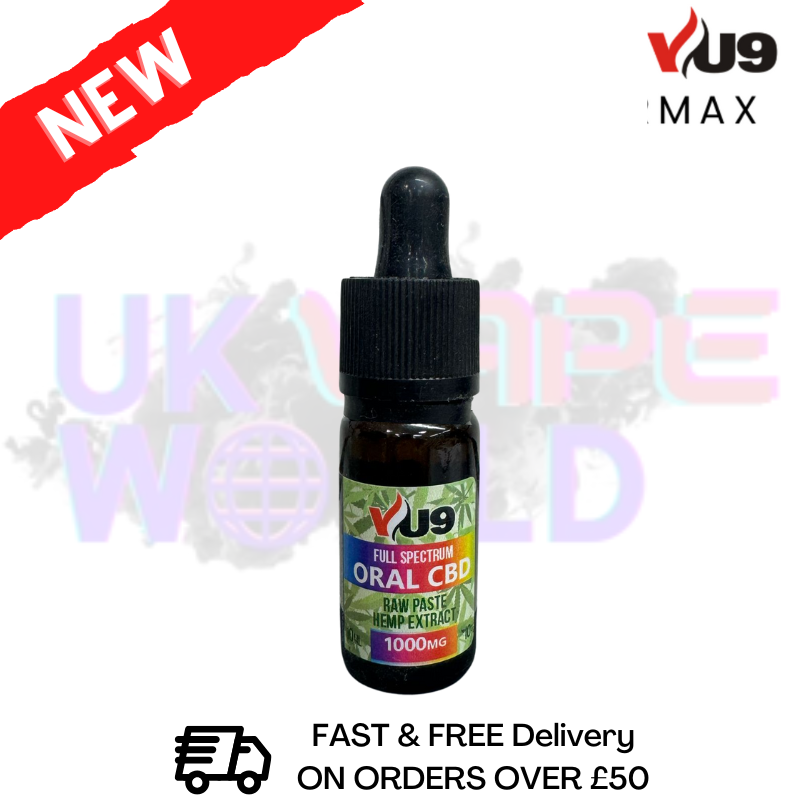 Shop VU9 CBD Oil 1000mg Oral Oil 10ml - ONLY £15.99