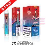 ICE POP - Crystal Bar Puffs 600 VU9 Box Of 10 - UK Vape World