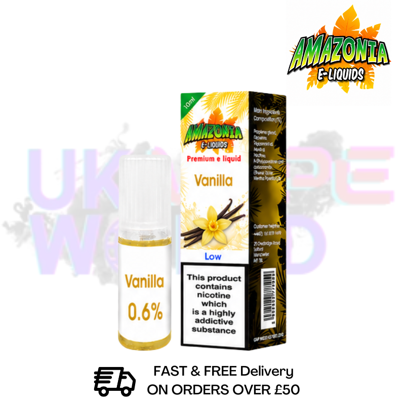 Amazonia 10ml Vanilla Eliquid Only £2.99 (PCS) - UK Vapeworld