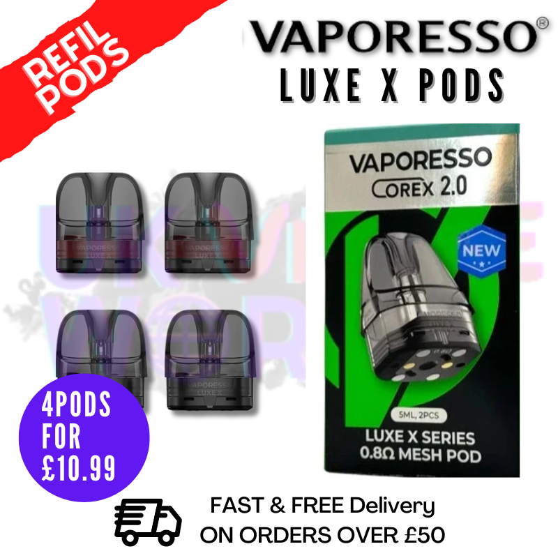 Vaporesso Luxe X 5ml Pods (2 X Pack of 2) - £10.99