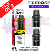 Vim-Tru Firerose Rayo 600 Replacement Pods Pack Of 2 - UKVAPEWORLD
