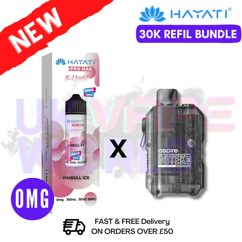 VimBull ICE Hayati 30K Puff Zero Nicotine Vape Kit - ukvapeworld
