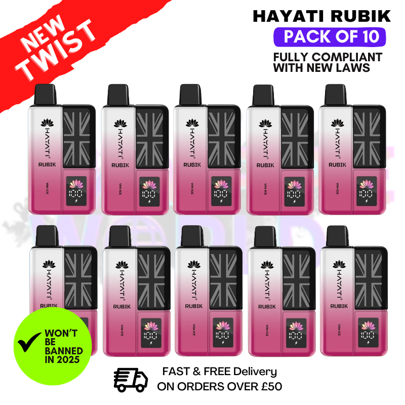 Vim Ice Hayati Rubik 7K 7000 Puff Box Of 10