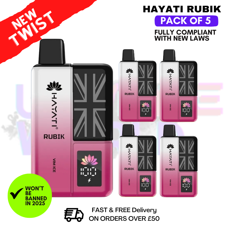 Hayati Rubik 7000 Puff Vim Ice [PACK OF 5]
