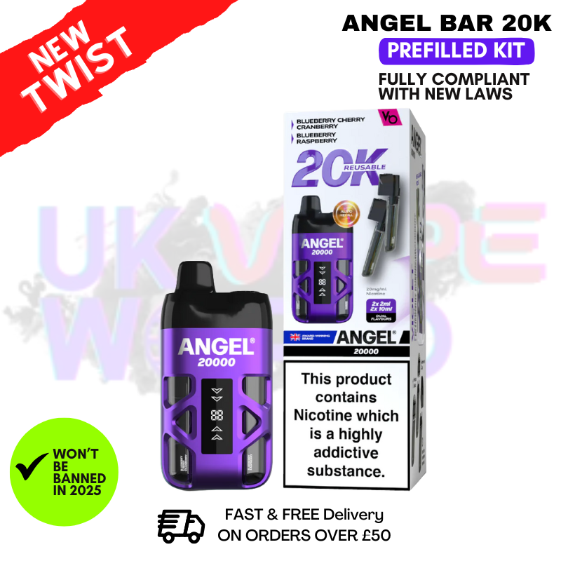Violet Ediiton Angel Bar 20K Puff Twist Prefilled Pod Kit