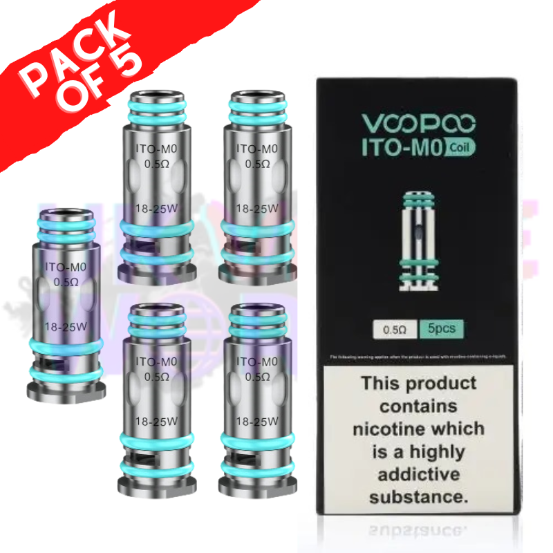 VooPoo ITO Replacment M0 Coil 0.50ohm - UK Vape World
