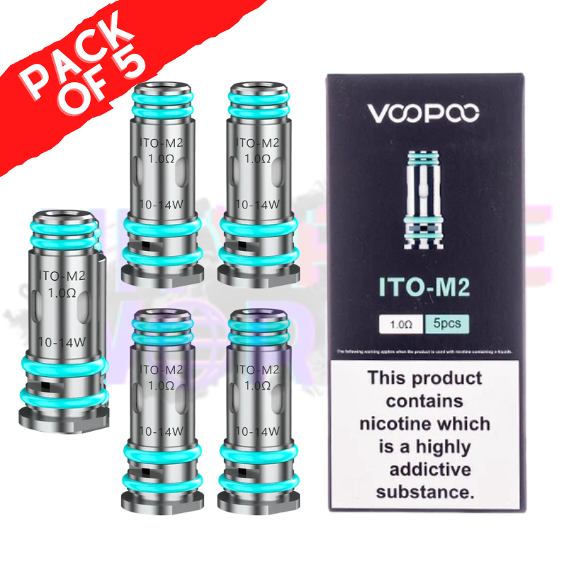 VooPoo ITO Replacment M2 Coil 1.0 ohm resistance - UK Vape World