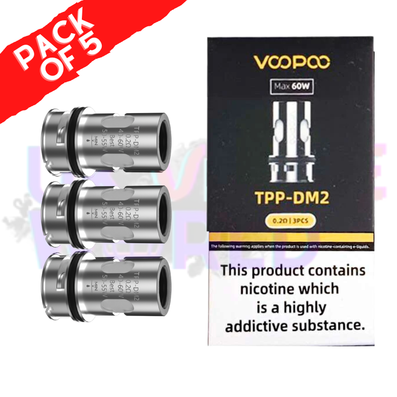 VooPoo TPP Replacment DM2 Coil 0.2ohm Resistance