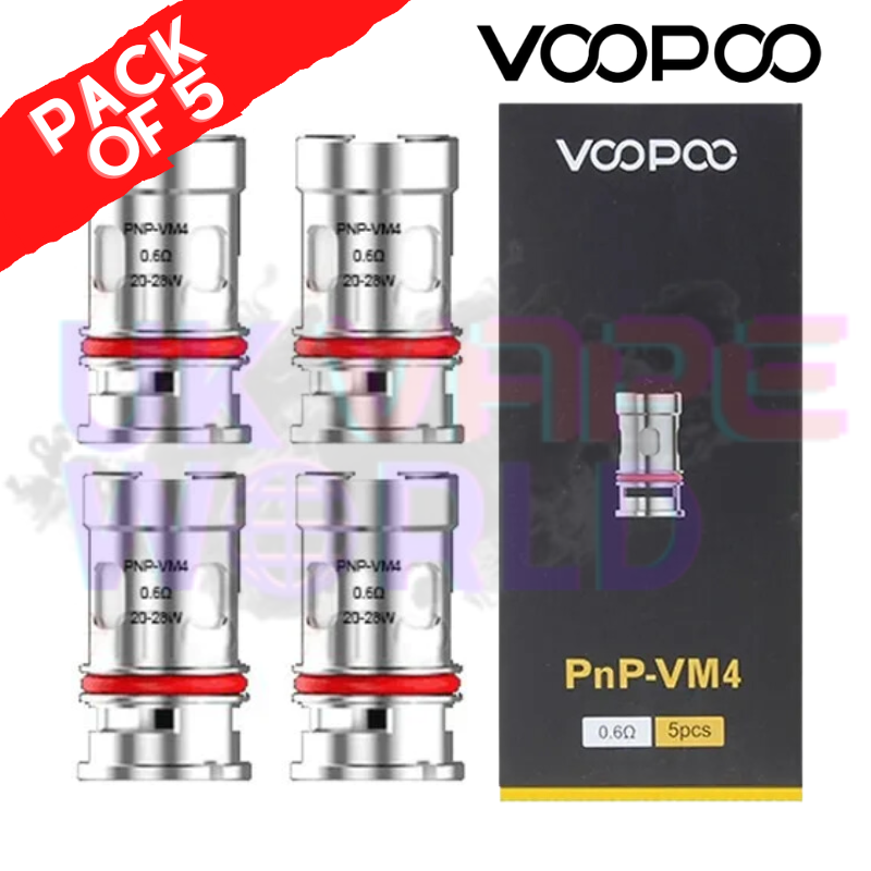 Pack Of 5 VM4 Coils Head Replacement - UK Vape World