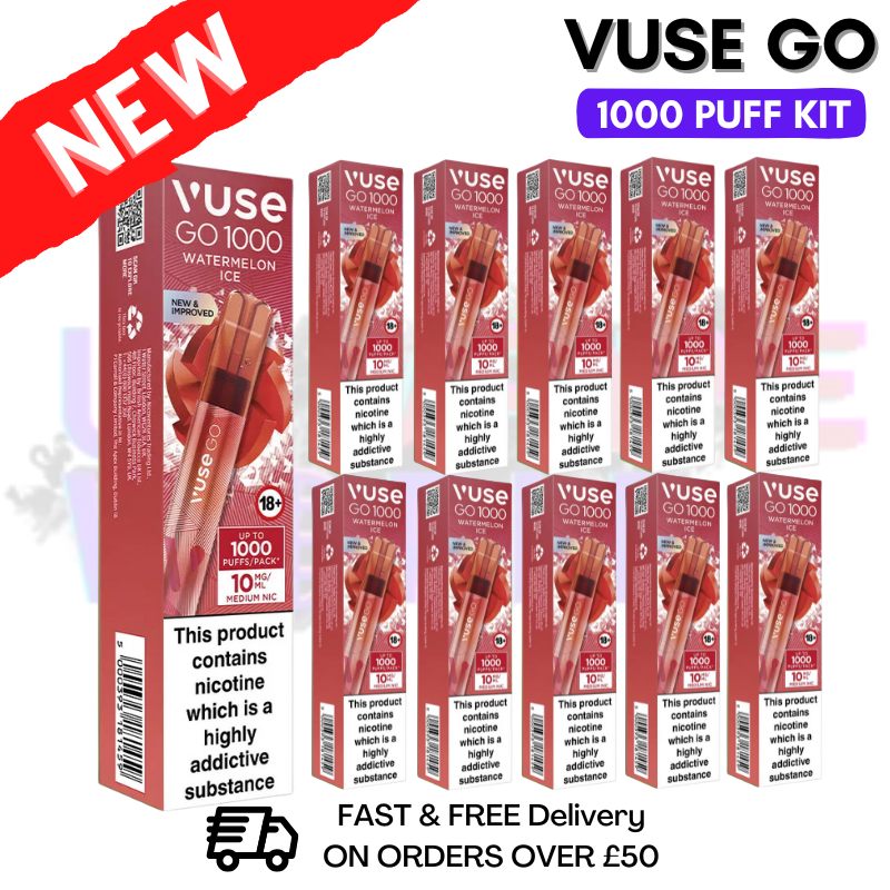Vuse Go 1000 Watermelon ICE Box Of 10 - £19.99