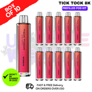 Shop Watermelon Tick Tock Magic 8000 8K Box Of 10 - UK Vape World