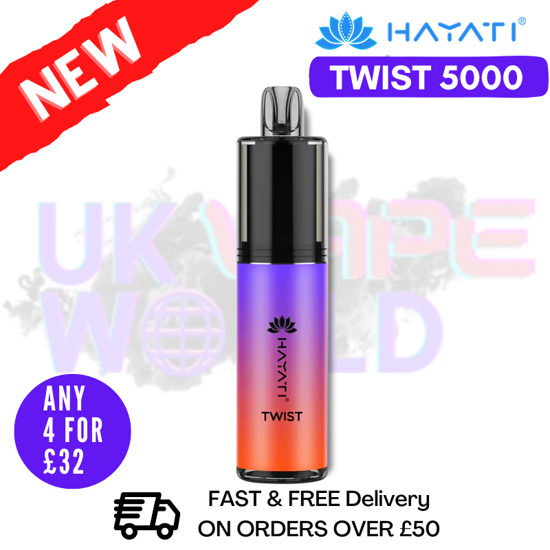 Watermelon Blueberry Hayati Twist 5000 Puff 5K Disposable Kit