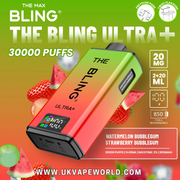 shop Watermelon Bubblegum/Strawberry Bubblegum Bling 30k Ultra Plus Prefilled Pod Kit - ukvapeworld