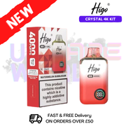Watermelon Bubblegum Crystal Higo 4000 Puff Prefilled Pod Kit - £9.95 - ukvapeworld