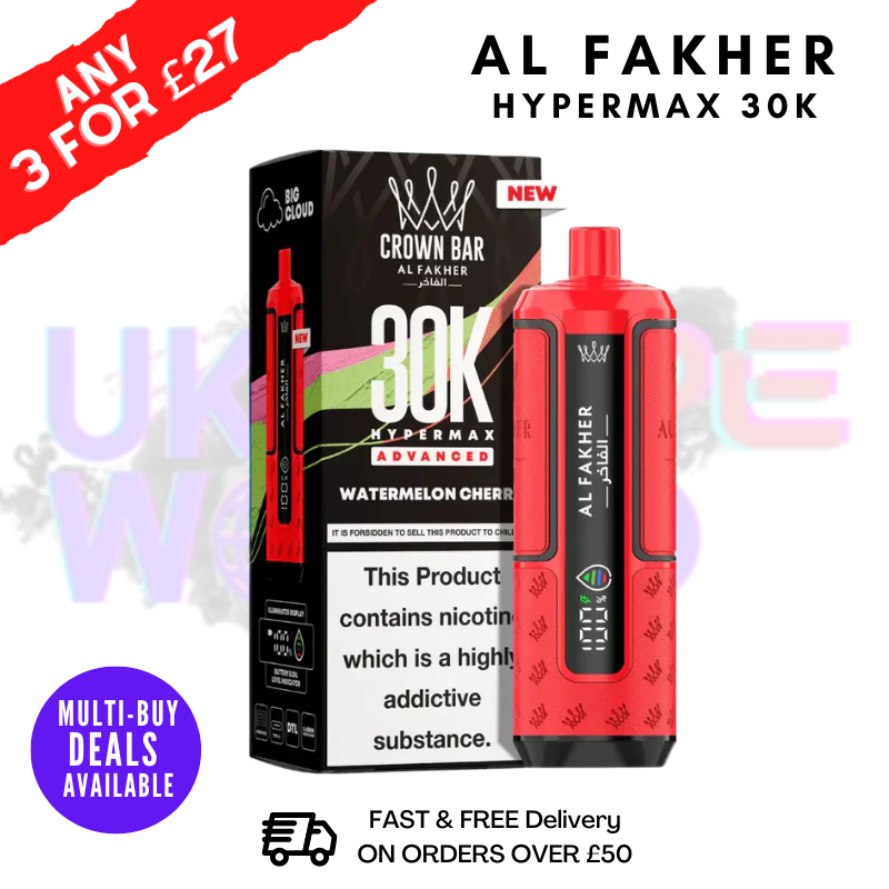 Watermelon Cherry Al Fakher 30K HyperMax Pod Kit - ukvapeworld