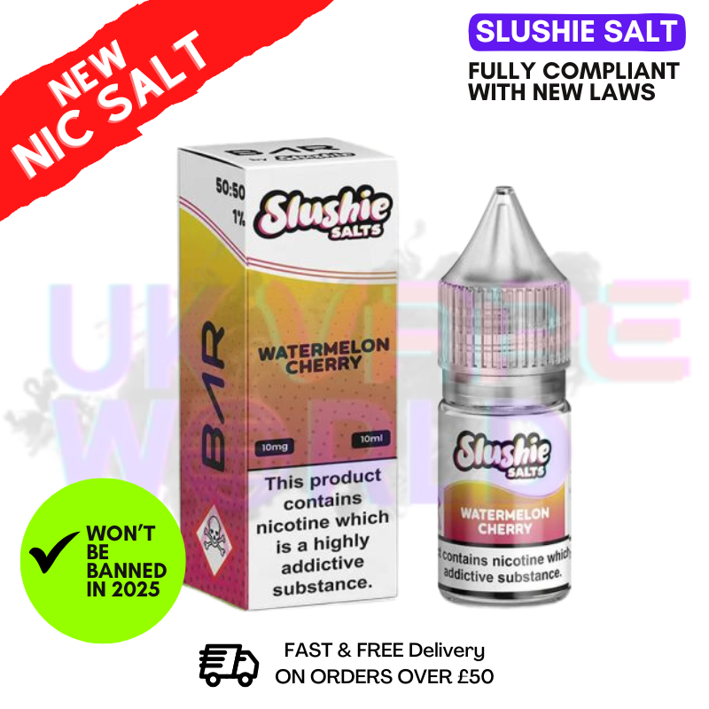 Buy Online Slushie Salts Watermelon Cherry E Liquid - ANY 5 FOR £10 