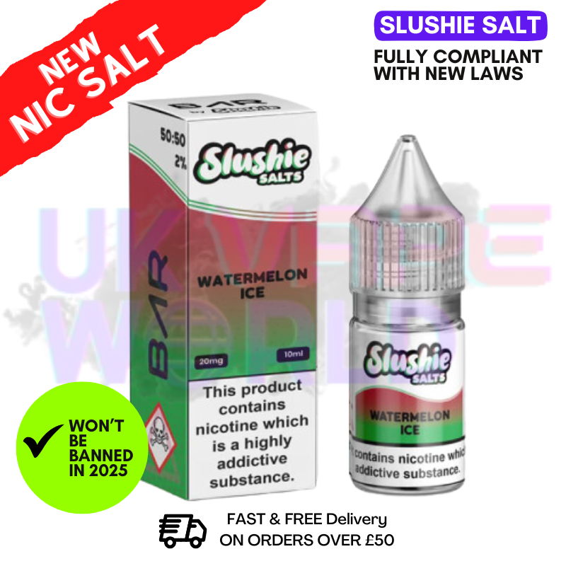 Buy Online Slushie Salts Watermelon ICE E Liquid - ANY 5 FOR £10