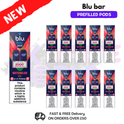 Watermelon Ice Blu Bar Prefilled Pods Box Of 10 - UK Vapeworld