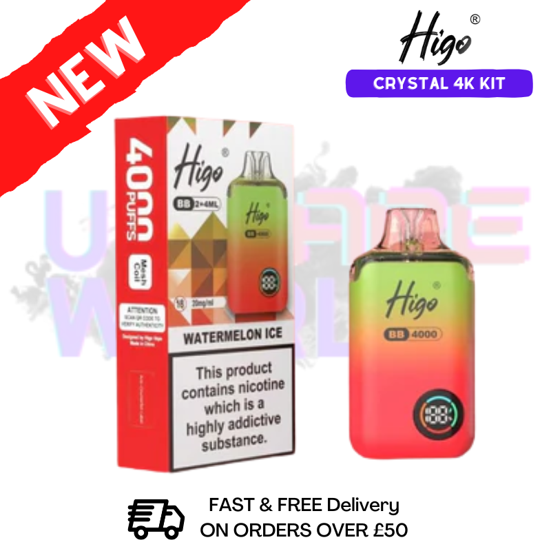 Watermelon ICE Crystal Higo 4K 4000 Puff Pod Kit