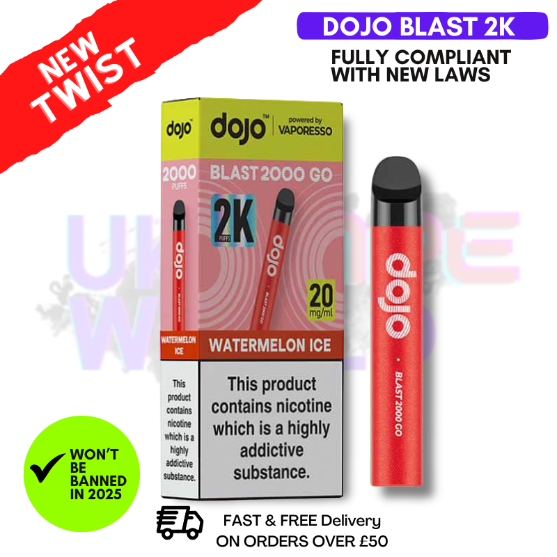 Watermelon Ice Dojo Blast 2000 2K Puff Kit Watermelon Ice Dojo Blast 2000 2K Puff Kit