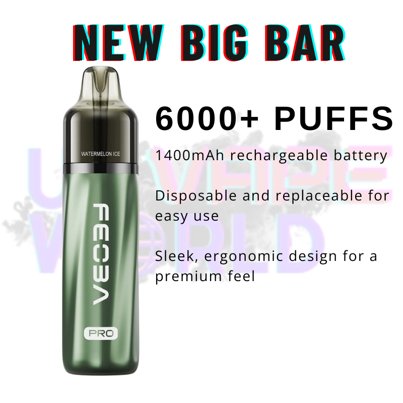 Featues Of Watermelon Ice Feoba Pro 6000 6K Puff Pod Kit 