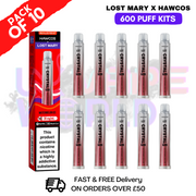 Shop Watermelon Ice Lost Mary Crystal Pro 600 KITS Box Of 10 - UK Vape World