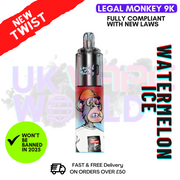 Watermelon Ice Legal Monkey 9000 9K Vape Kit