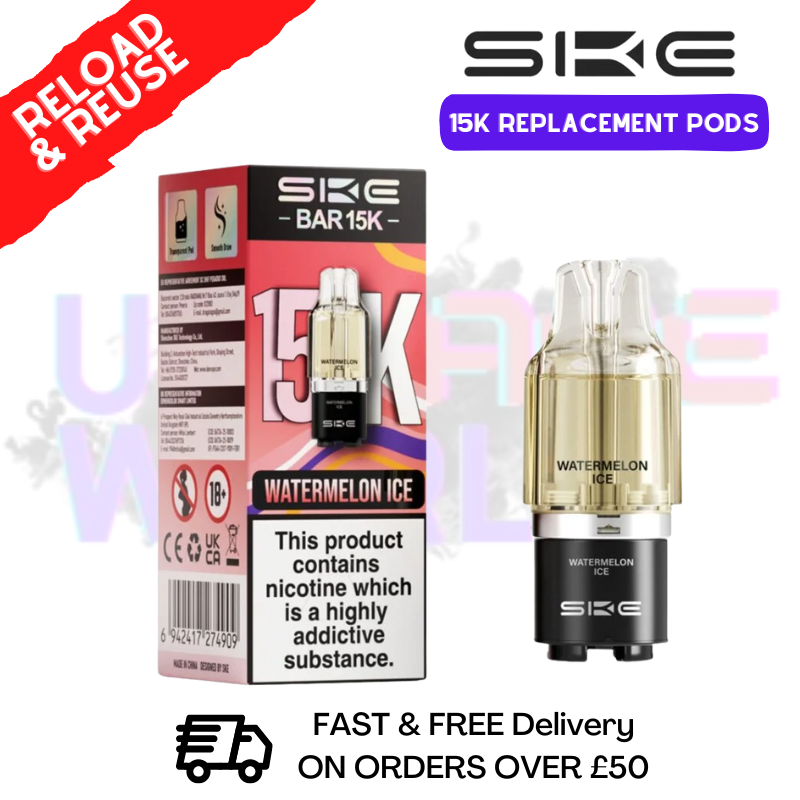 Watermelon Ice SKE 15K Replacement POD - £6.99 - ukvapeworld