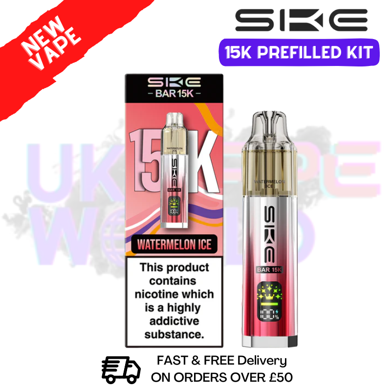 Watermelon Ice SKE 15K Puff Prefilled Pod Kit - £8.49 - ukvapeworld