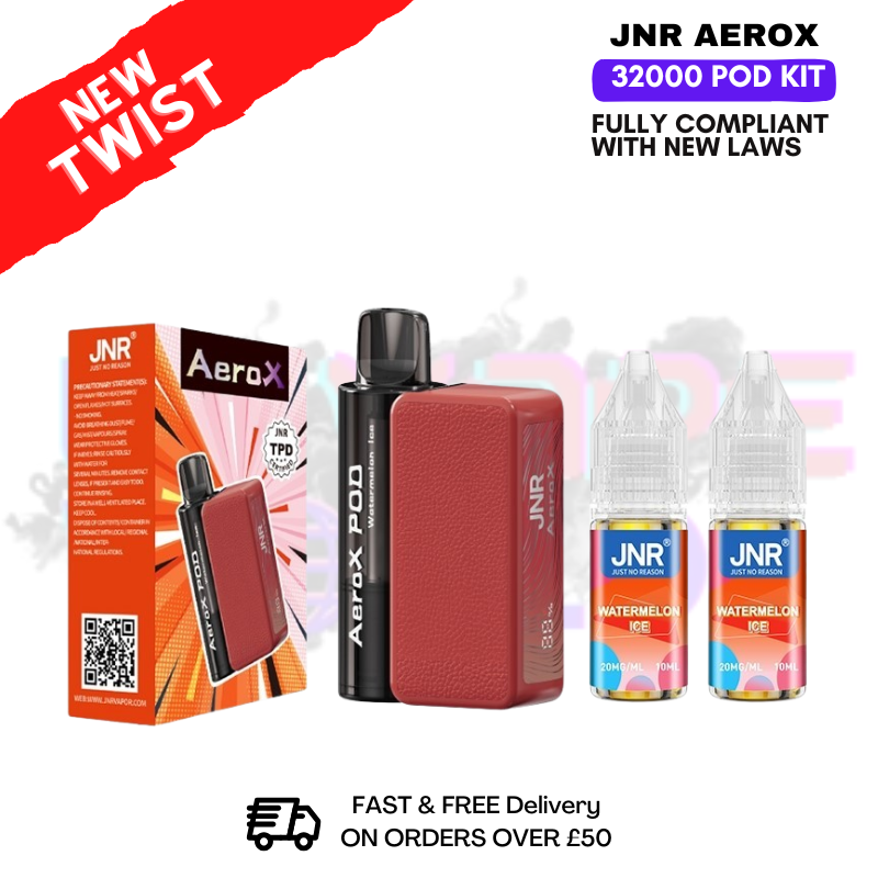 shop Watermelon Ice JNR AeroX 32K 32000 Puff Pod Kit - ukvapeworld