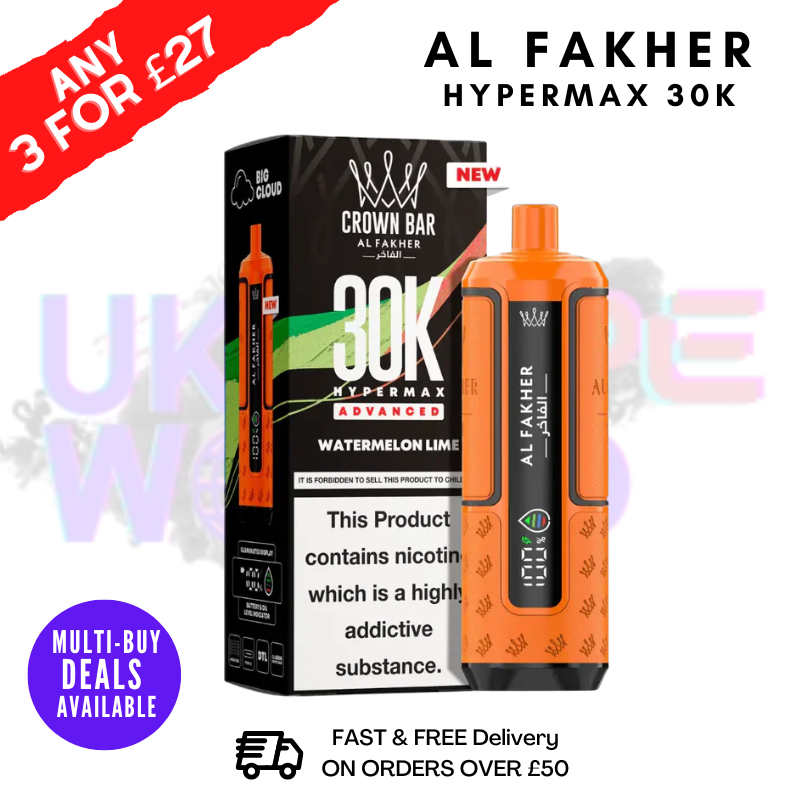 Watermelon Lime Al Fakher 30K HyperMax Pod Kit - ukvapeworld
