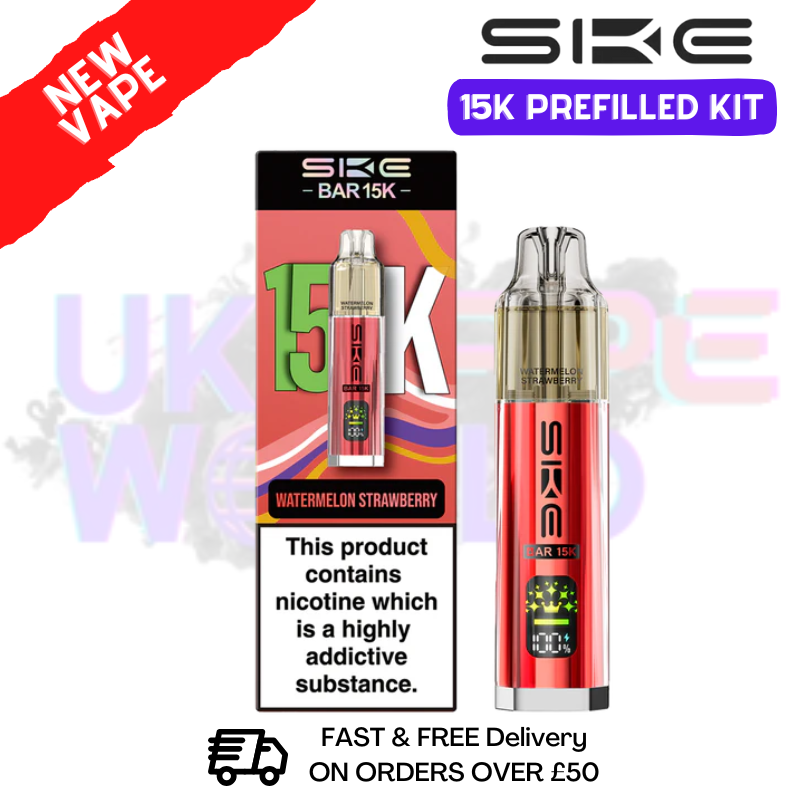 Watermelon Strawberry SKE 15K Puff Prefilled Pod Kit - £8.49 - ukvapeworld