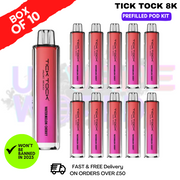 Watermelon Cherry Tick Tock Magic 8000 8K Box Of 10