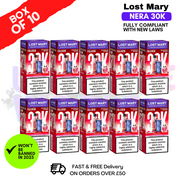 Shop Watermelon Edition Lost Mary NERA 30K Puff Box Of 10 - UK Vape World