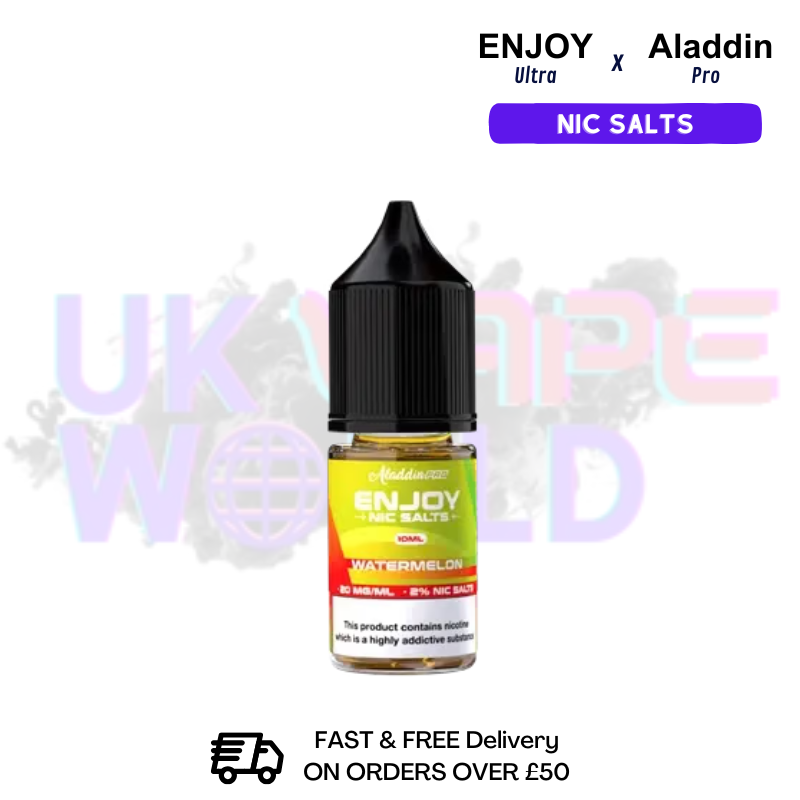 Watermelon Enjoy Ultra 9000 X Aladdin Pro Nic Salt 10ML eLiquid