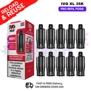 Shop Watermelon Strawberry IVG XL 35K Replacement Pods Box Of 10 - UK Vape World