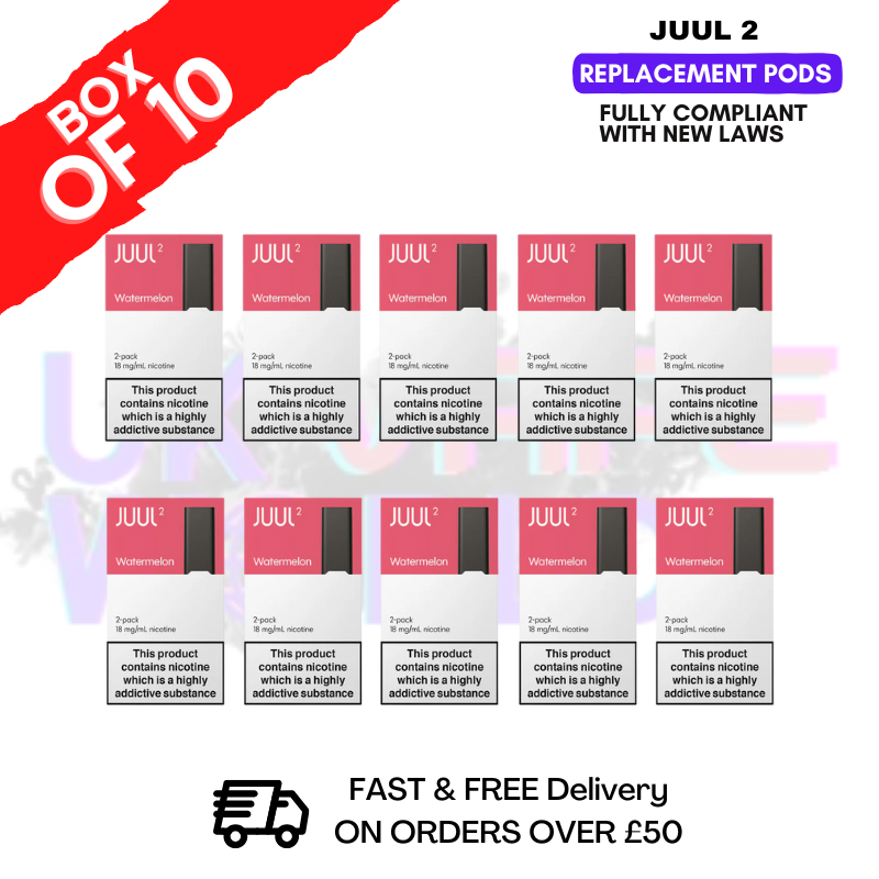 Watermelon Juul 2 Pods Box of 10 - £59.99 - ukvapeworld