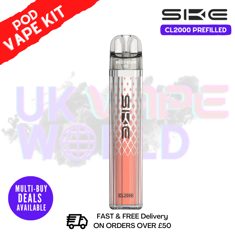 Watermelon ICE SKE CL2000 2K Puff Vape Pen Kit - ukvapeworld