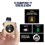Size Of Vaporesso Xros Nano 4 Yellow Kit 