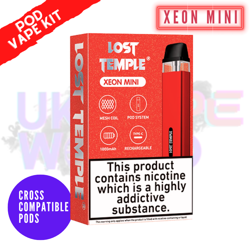 Lost Temple Xeon Mini Vape Pod Kit - RED