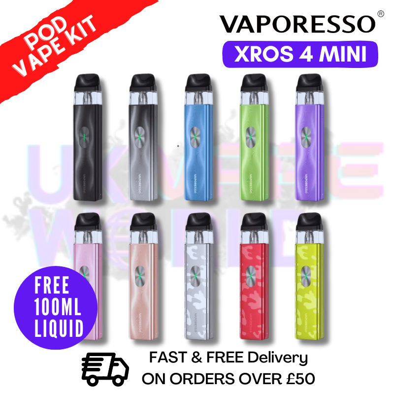 Vaporesso Xros Mini 4 Kit + Free 100ML Eliquid - ONLY 17.99 Vaporesso Xros Mini 4 Kit + Free 100ML Eliquid - ONLY 17.99