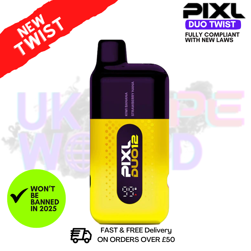 Yellow Edition Pixl Duo Twist 6000 6K Puff Kit
