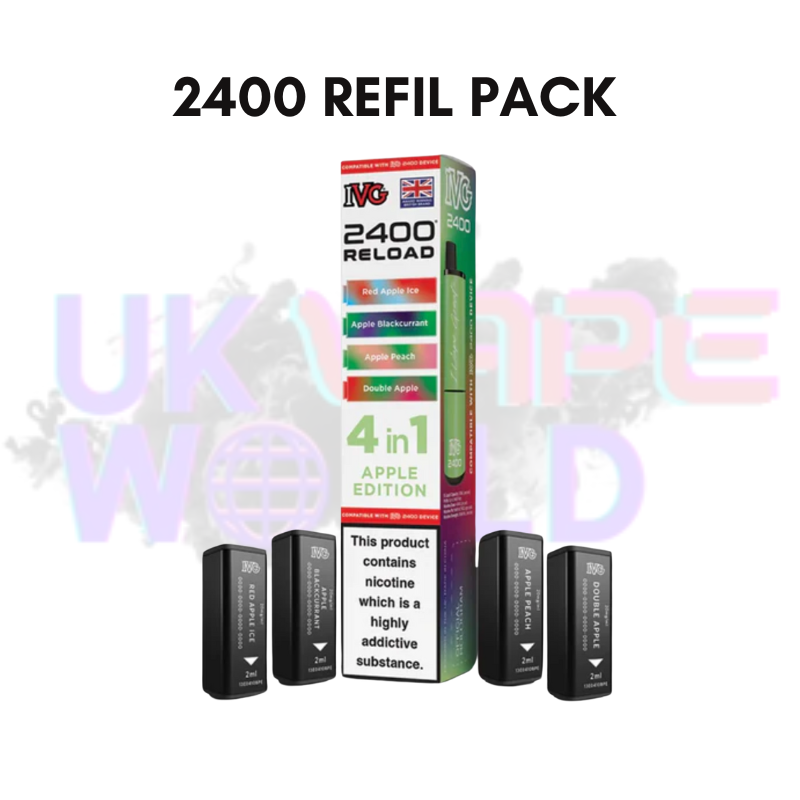 Apple Edition IVG 2400 RELOAD Pods - Box Of 10