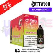 Apple Peach Cherry Cuttwood Bar Salt BOX OF 10 - ukvapeworld