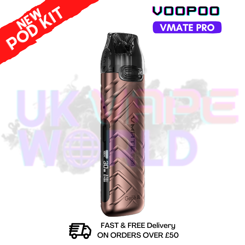 Shop Armor Copper Voopoo Vmate Pro pod Kit + Free Nicsalt - ukvapeworld